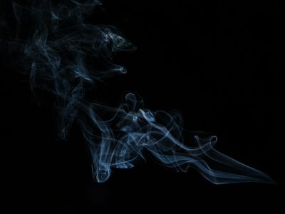 Abstract image of light trails suggesting movement.